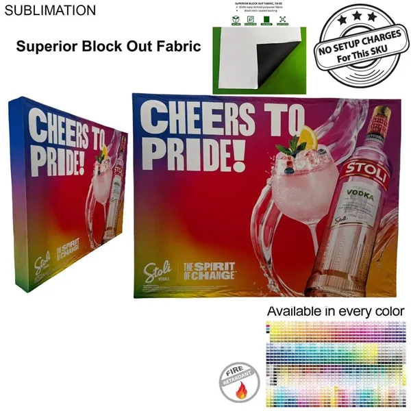 10' straight wall tension fabric pop-up display kit with wrap end... from ASI 53509 FIEL-Fairdeal Import & Export