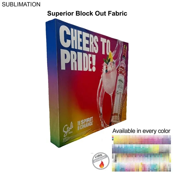 72Hr Fast Ship - 10' straight wall tension fabric pop-up display... from ASI 53509 FIEL-Fairdeal Import & Export