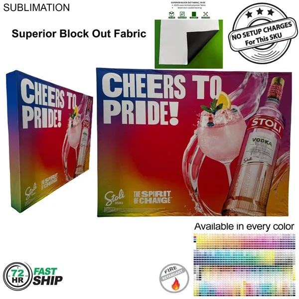 72Hr Fast Ship - 10' straight wall tension fabric pop-up display... from ASI 53509 FIEL-Fairdeal Import & Export