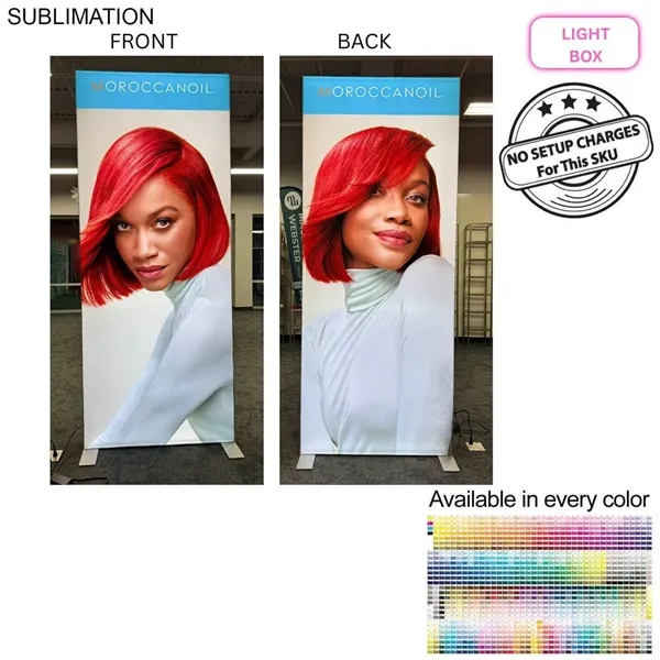 Backlit LED light box SEG floor display banner kit, 40"W x... from ASI 53509 FIEL-Fairdeal Import & Export