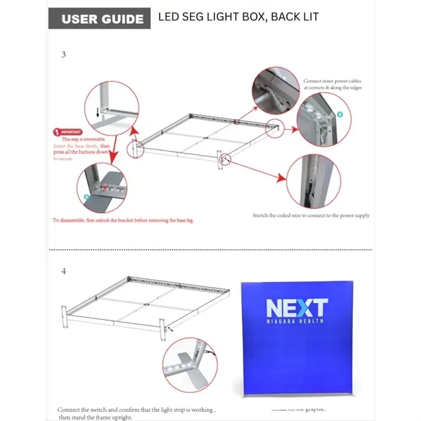 72Hr Fast Ship - Backlit LED light box SEG floor display... from ASI 53509 FIEL-Fairdeal Import & Export
