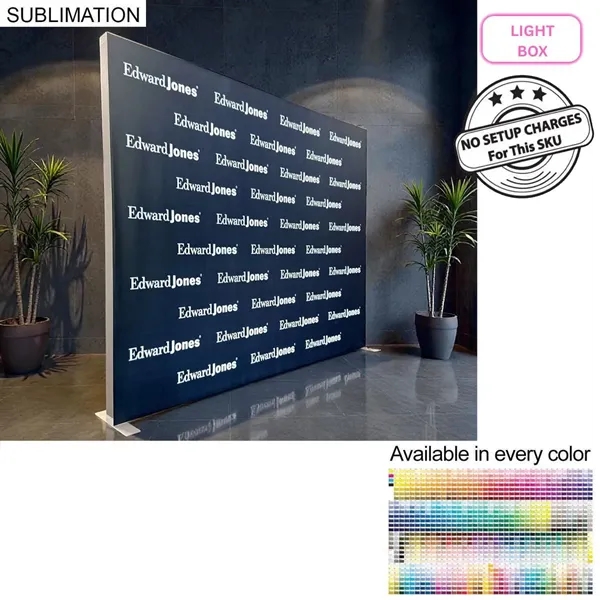 Item #LT826 Backlit LED Light Box SEG Floor Display Wall Kit 10'W x 8'H