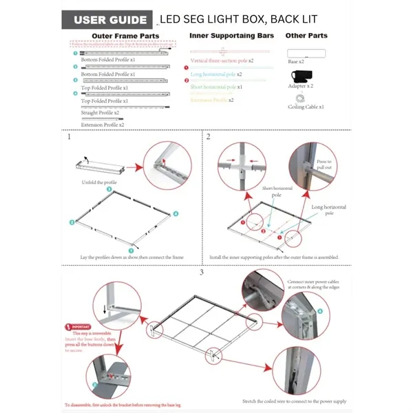 48Hr Quick Ship - Backlit LED light box SEG floor display... from ASI 53509 FIEL-Fairdeal Import & Export