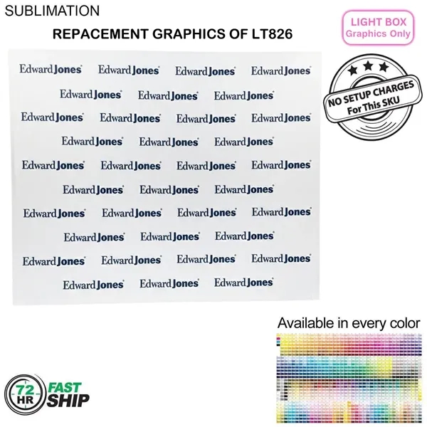 72Hr Fast Ship - Replacement graphics one side only for backlit... from ASI 53509 FIEL-Fairdeal Import & Export