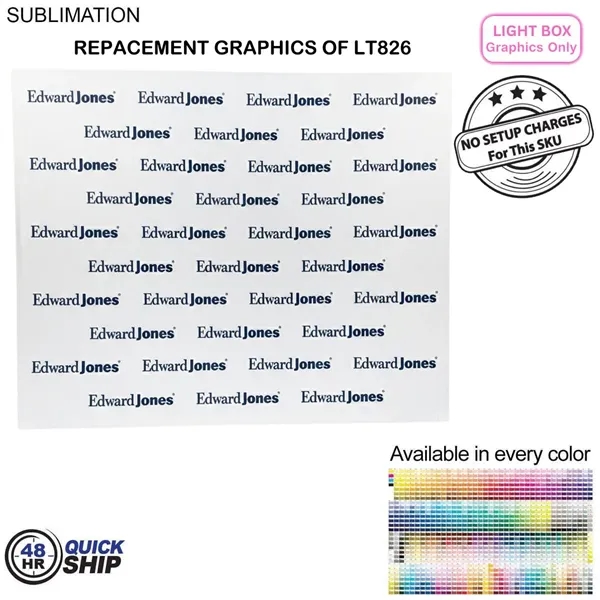 48Hr Quick Ship - Replacement graphics one side only for backlit... from ASI 53509 FIEL-Fairdeal Import & Export