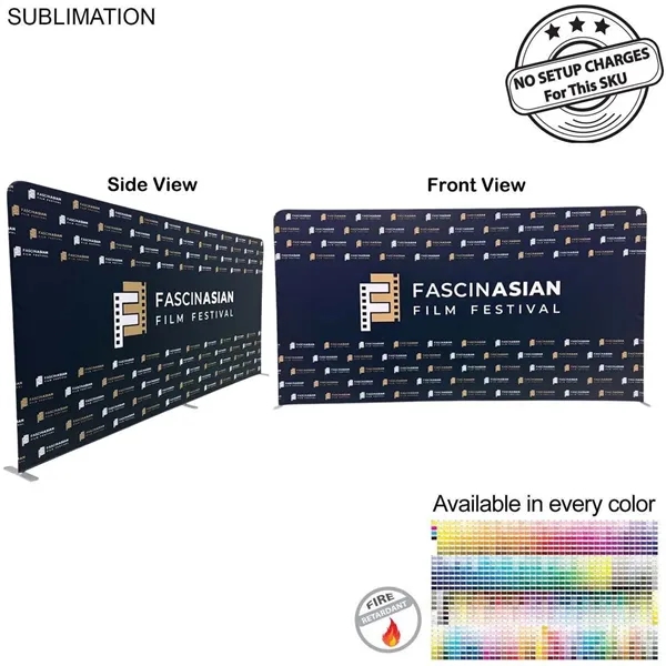 15'W x 8'H EuroFit tension fabric straight wall display kit, double... from ASI 53509 FIEL-Fairdeal Import & Export