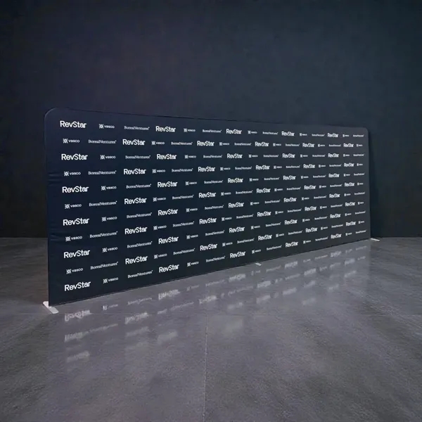 24H Express Ship -20'W x 8'H EuroFit tension fabric straight wall... from ASI 53509 FIEL-Fairdeal Import & Export