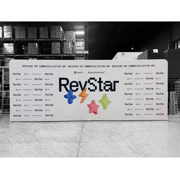 24H Express Ship -20'W x 8'H EuroFit tension fabric straight wall... from ASI 53509 FIEL-Fairdeal Import & Export