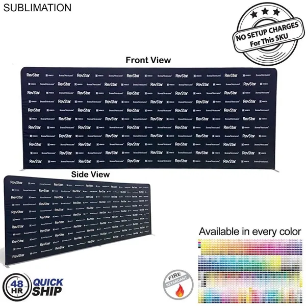 48Hr Quick Ship - 20'W x 8'H EuroFit tension fabric straight... from ASI 53509 FIEL-Fairdeal Import & Export