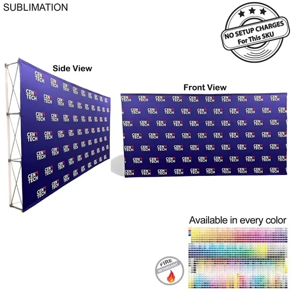 15' Straight wall full height tension fabric pop-up display kit, no... from ASI 53509 FIEL-Fairdeal Import & Export