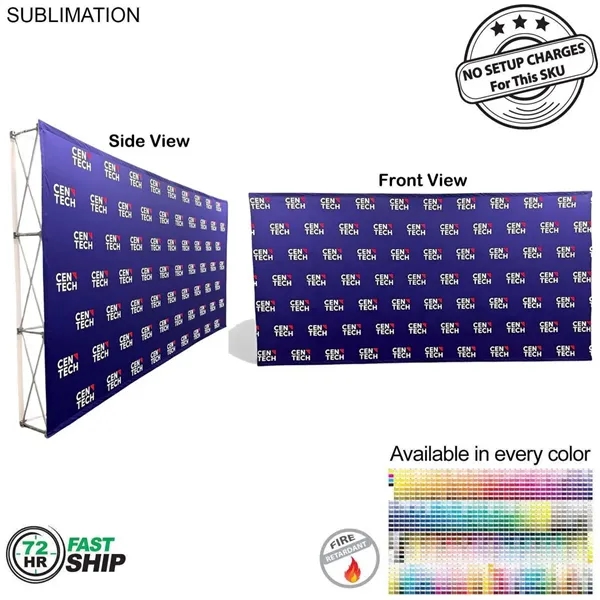72Hr Fast Ship - 15' straight wall full height tension fabric... from ASI 53509 FIEL-Fairdeal Import & Export