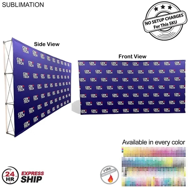 24Hr Express Ship - 15' straight wall full height tension fabric... from ASI 53509 FIEL-Fairdeal Import & Export
