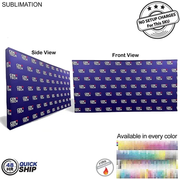48Hr Quick Ship - 15' straight wall full height tension fabric... from ASI 53509 FIEL-Fairdeal Import & Export