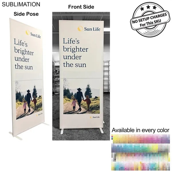 Item #PM804 Frontlit SEG Fabric Banner Stand 40" x 96"