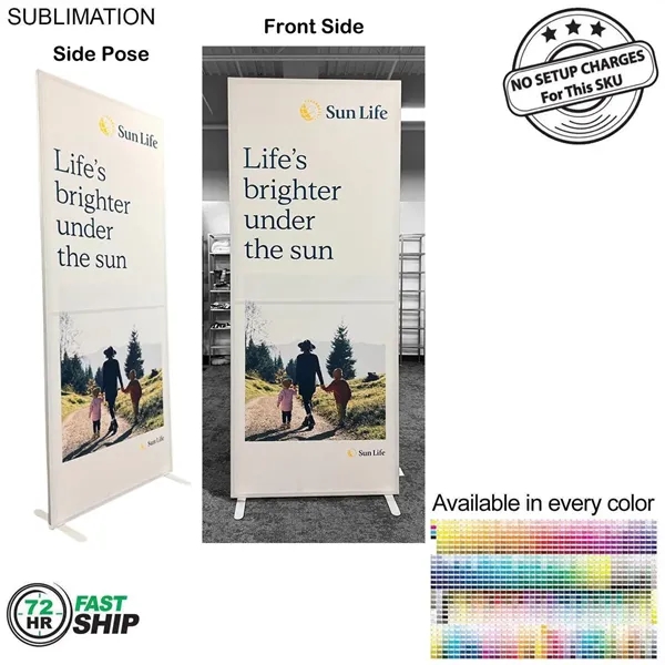 72Hr Fast Ship - Frontlit SEG Fabric Banner Stand, 40" x... from ASI 53509 FIEL-Fairdeal Import & Export