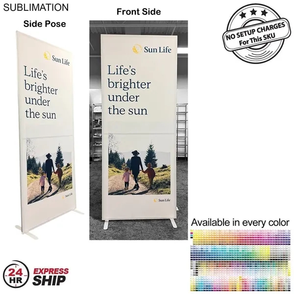 24Hr Express Ship - Frontlit SEG Fabric Banner Stand, 40" x... from ASI 53509 FIEL-Fairdeal Import & Export