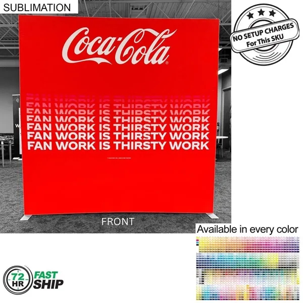 72Hr Fast Ship - Frontlit SEG Fabric Floor Wall Kit, 8'x8',... from ASI 53509 FIEL-Fairdeal Import & Export