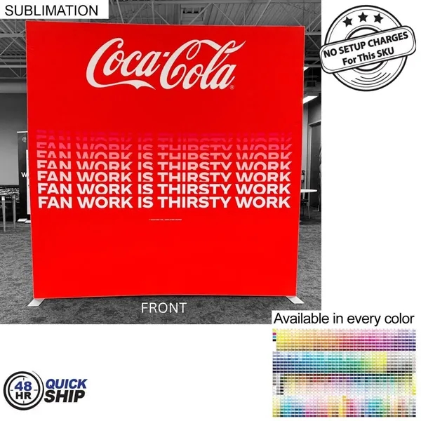 48Hr Quick Ship - Frontlit SEG Fabric Floor Wall Kit, 8'x8',... from ASI 53509 FIEL-Fairdeal Import & Export