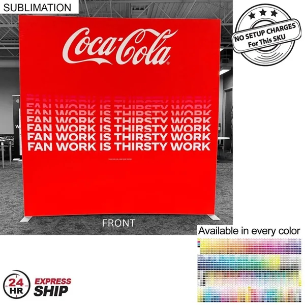 24Hr Express Ship - Frontlit SEG Fabric Floor Wall Kit, 8'x8',... from ASI 53509 FIEL-Fairdeal Import & Export