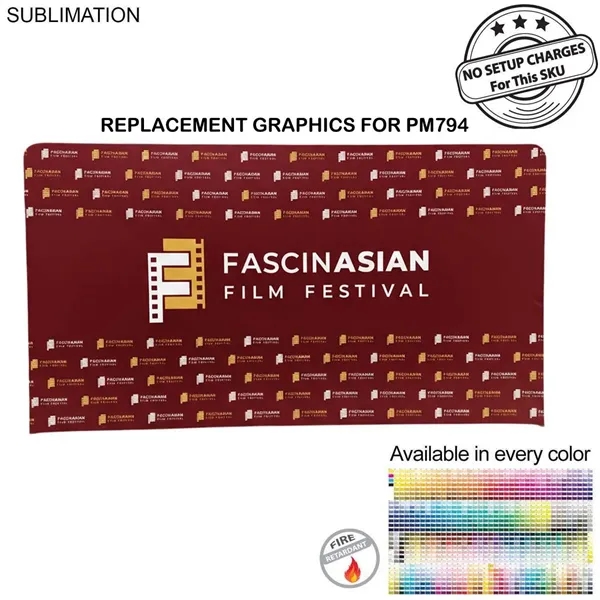 Replacement Graphics Double Sided 15'W x 8'H EuroFit tension fabric slip... from ASI 53509 FIEL-Fairdeal Import & Export