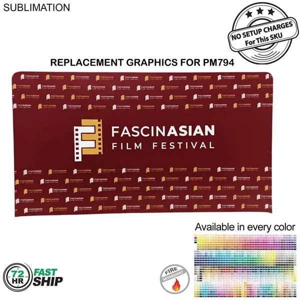 72Hr Fast Ship - Replacement graphics double sided 15'W x 8'H... from ASI 53509 FIEL-Fairdeal Import & Export