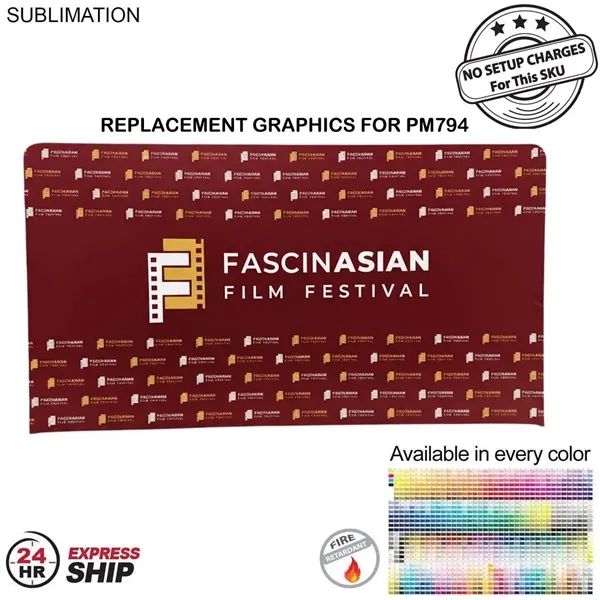 Item #PM894-4 24Hr Express Ship- Graphics Double Sided 15'W x 8'H EuroFit