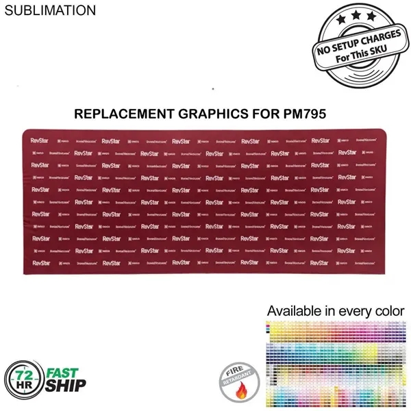 Item #PM895-2 72Hr Fast Ship - Graphics Double Sided 20'W x 8'H EuroFit