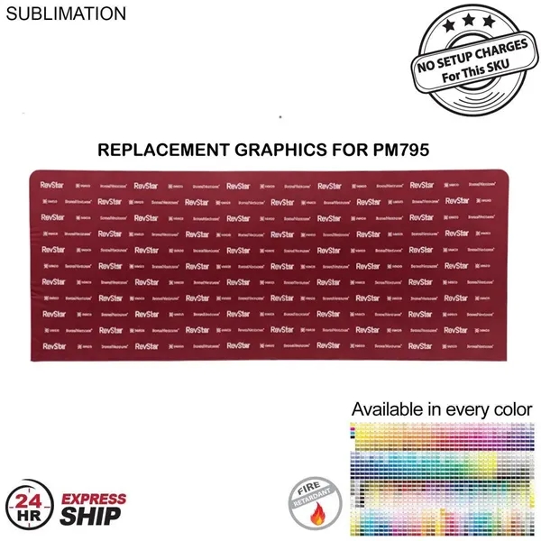 Item #PM895-4 24Hr Express Ship- Graphics Double Sided 20'W x 8'H EuroFit