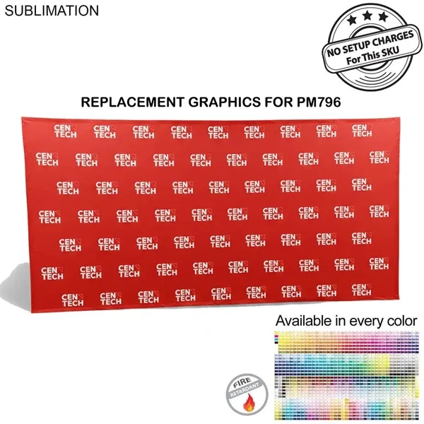 Replacement Graphics for 15'w straight wall tension fabric with hook and... from ASI 53509 FIEL-Fairdeal Import & Export