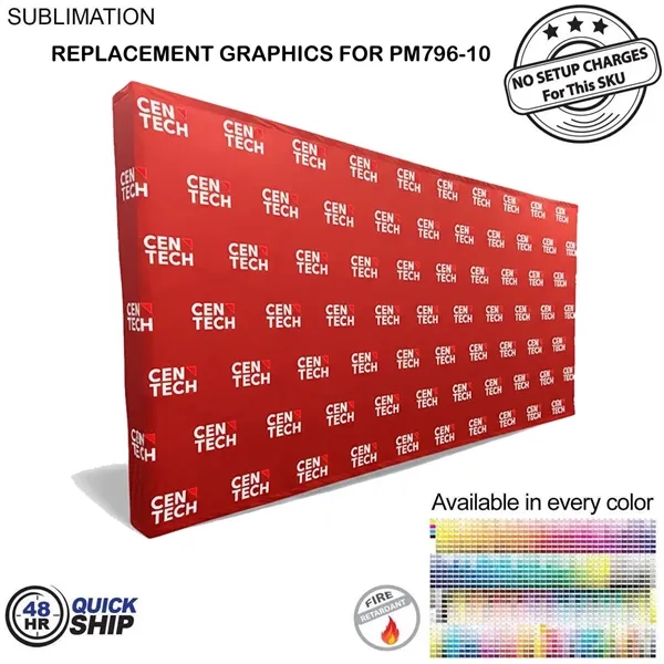 48Hr Quick Ship - Replacement graphics for 15' straight wall tension... from ASI 53509 FIEL-Fairdeal Import & Export