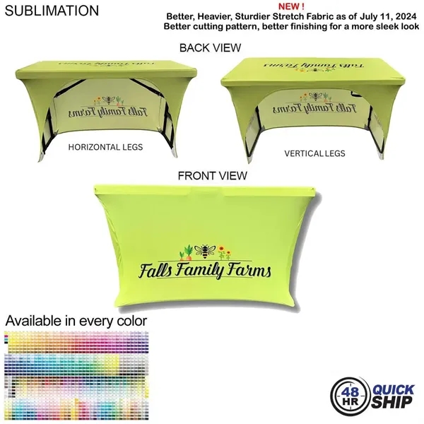 Sublimated Stretch Curved Fit Table Throw for 4ft Demo, Sampling Table,... from ASI 53509 FIEL-Fairdeal Import & Export / FIEL