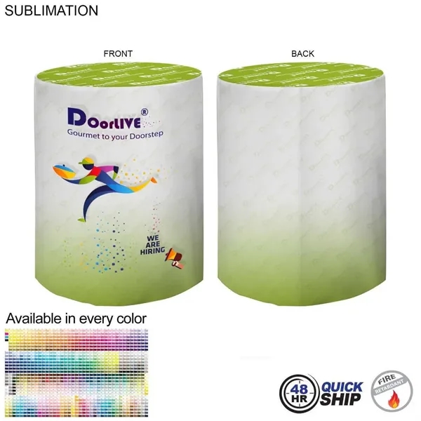 48Hr Quick Ship - Sublimated round fitted cruiser table throw, sublimated... from ASI 53509 FIEL-Fairdeal Import & Export