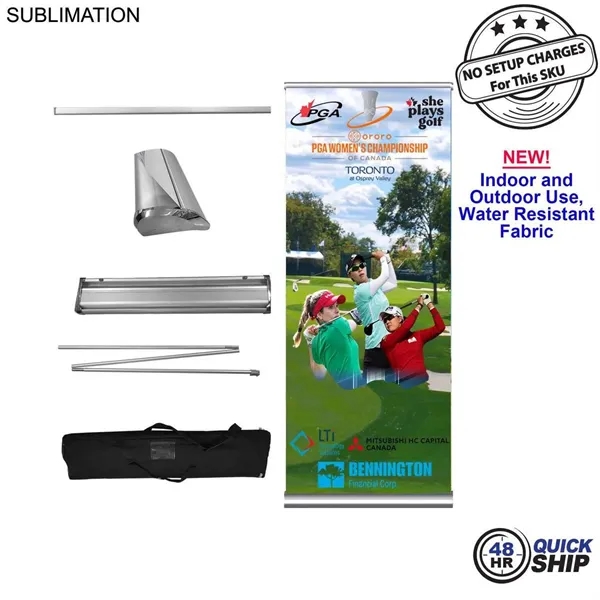 Deluxe Tradeshow Package, Deluxe Retractable Banner + Premium Sublimated tablecloth for... from ASI 53509 FIEL-Fairdeal Import & Export / FIEL