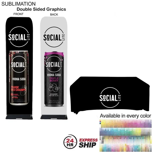 24Hr Express Ship - Event package, 2'W Fabric banner and Premium... from ASI 53509 FIEL-Fairdeal Import & Export