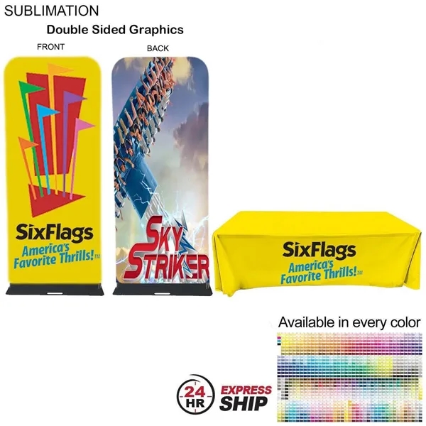 24Hr Express Ship - Event package, 3'W Fabric banner and Premium... from ASI 53509 FIEL-Fairdeal Import & Export