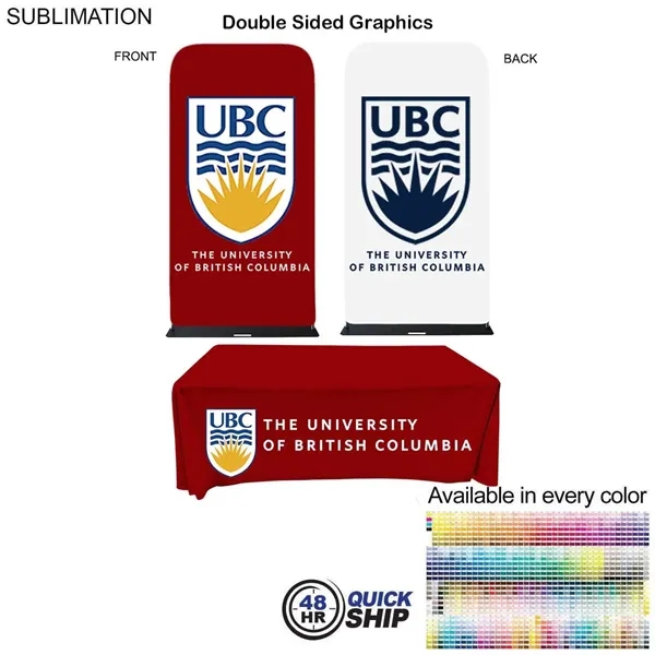 48Hr Quick Ship - Event package, 4'W Fabric banner and Premium... from ASI 53509 FIEL-Fairdeal Import & Export