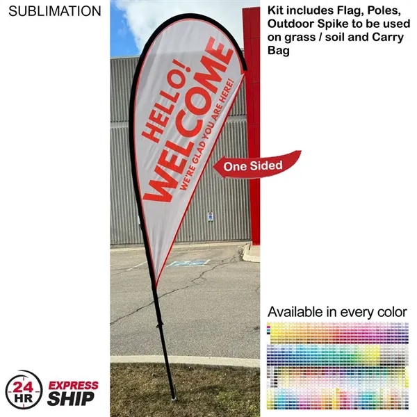 10' Small Feather Flag Kit, Full Color Graphics One Side, Outdoor... from ASI 53509 FIEL-Fairdeal Import & Export / FIEL