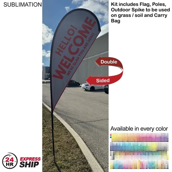 10' Small Feather Flag Kit, Full Color Graphics One Side, Outdoor... from ASI 53509 FIEL-Fairdeal Import & Export / FIEL