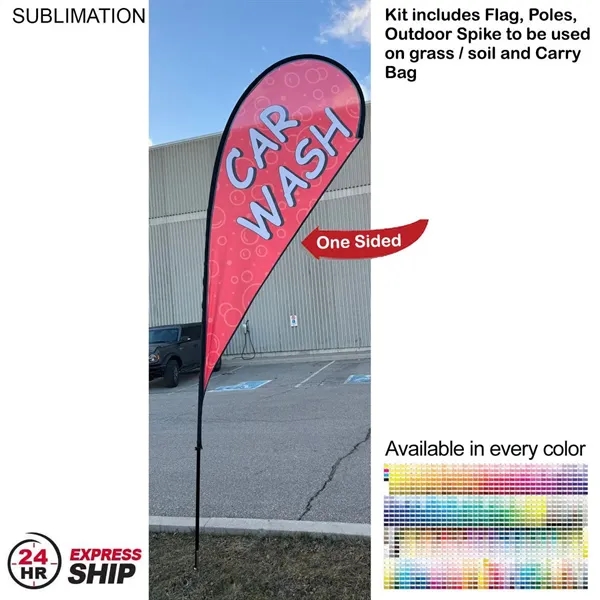 13' Medium Feather Flag Kit, Full Color Graphics One Side, Outdoor... from ASI 53509 FIEL-Fairdeal Import & Export / FIEL