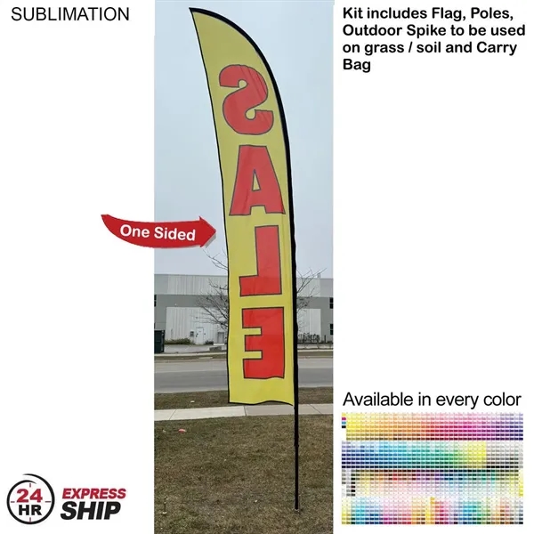 15' Large Feather Flag Kit, Full Color Graphics One Side, Outdoor... from ASI 53509 FIEL-Fairdeal Import & Export / FIEL