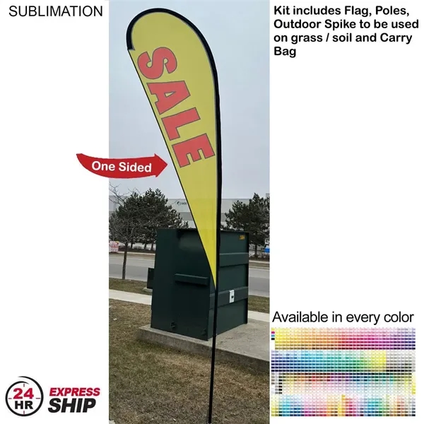 15' Large Feather Flag Kit, Full Color Graphics One Side, Outdoor... from ASI 53509 FIEL-Fairdeal Import & Export / FIEL