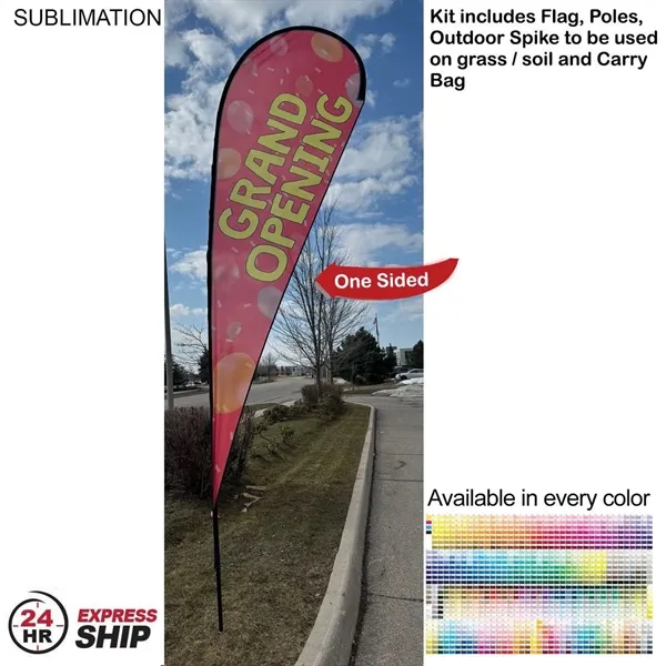 19' X-Large Feather Flag Kit, Full Color Graphics One Side, Outdoor... from ASI 53509 FIEL-Fairdeal Import & Export / FIEL