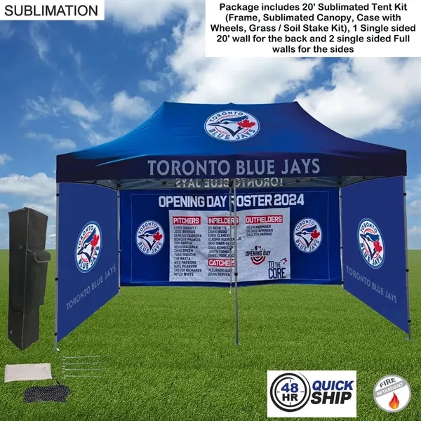 20' Premium Sublimated Tent Kit, Includes Premium 40mm Aluminum Frame, Canopy,... from ASI 53509 FIEL-Fairdeal Import & Export / FIEL