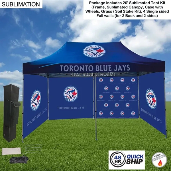 20' Premium Sublimated Tent Kit, Includes Premium 40mm Aluminum Frame, Canopy,... from ASI 53509 FIEL-Fairdeal Import & Export / FIEL