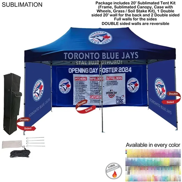 20' Premium Sublimated Tent Kit, Includes Premium 40mm Aluminum Frame, Canopy,... from ASI 53509 FIEL-Fairdeal Import & Export / FIEL