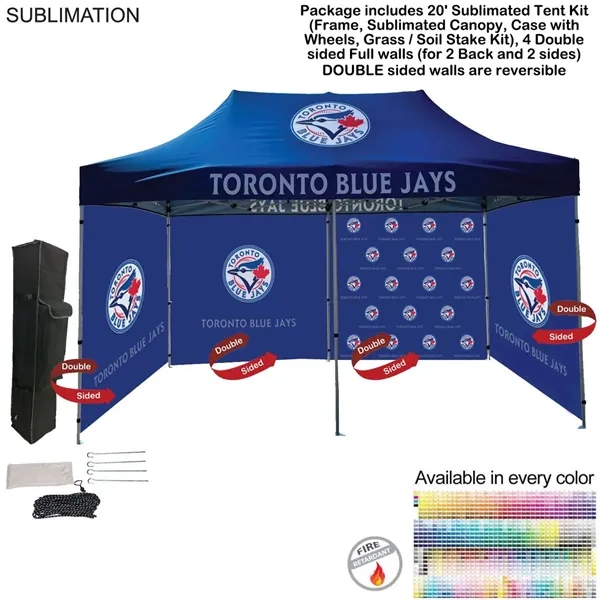 20' Premium Sublimated Tent Kit, Includes Premium 40mm Aluminum Frame, Canopy,... from ASI 53509 FIEL-Fairdeal Import & Export / FIEL