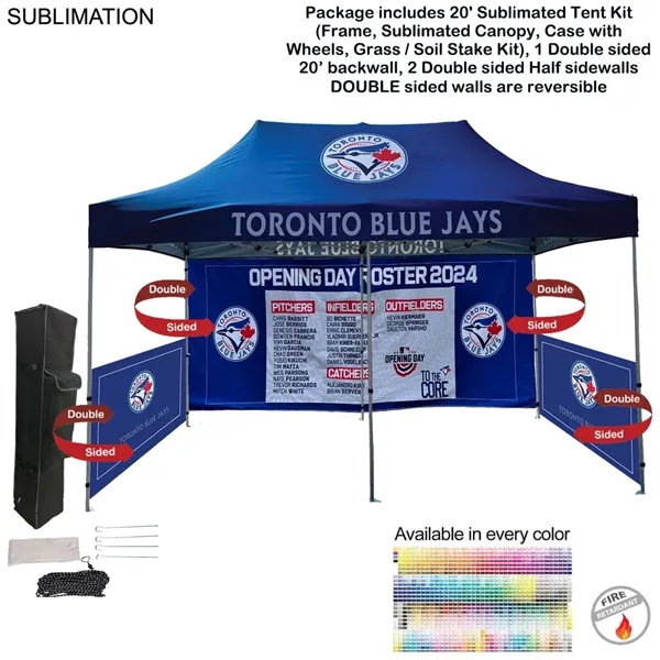 20' Premium Sublimated Tent Kit, Includes Premium 40mm Aluminum Frame, Canopy,... from ASI 53509 FIEL-Fairdeal Import & Export / FIEL