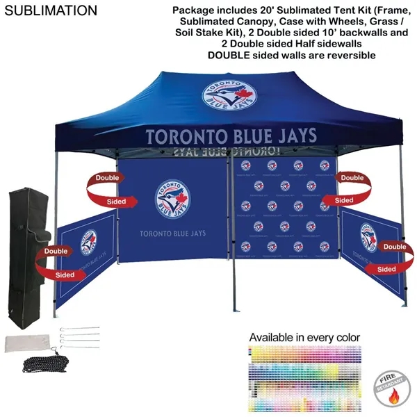 20' Premium Sublimated Tent Kit, Includes Premium 40mm Aluminum Frame, Canopy,... from ASI 53509 FIEL-Fairdeal Import & Export / FIEL