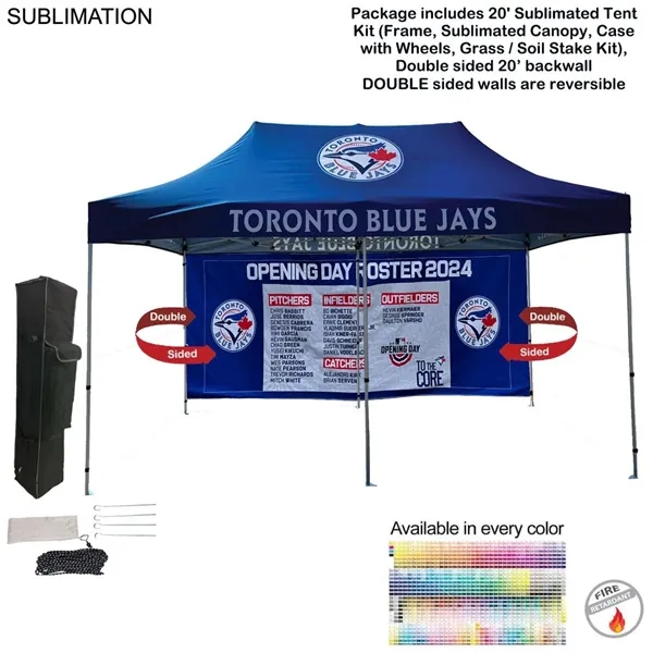 20' Premium Sublimated Tent Kit, Includes Premium 40mm Aluminum Frame, Canopy,... from ASI 53509 FIEL-Fairdeal Import & Export / FIEL