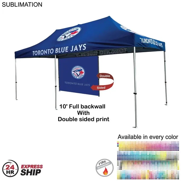 Full Back Wall for 10x10 Tent Kit, Sublimated, Single Sided Print... from ASI 53509 FIEL-Fairdeal Import & Export / FIEL